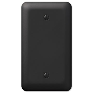 Devon Black Steel - 1 Blank Wallplate - Wallplate Warehouse 935BBK 070686576519 1 Blank