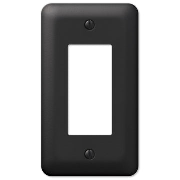 Devon Black Steel - 1 Rocker Wallplate - Wallplate Warehouse 935RBK 070686400883 1 Rocker