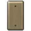 Devon Brushed Brass Steel - 1 Blank Wallplate - Wallplate Warehouse 154B 070686577110 1 Blank