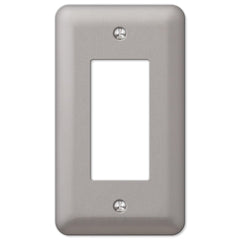Devon Brushed Nickel Steel - 1 Rocker Wallplate