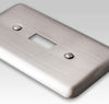 Devon Brushed Nickel Steel - 2 Toggle / 1 Duplex Wallplate - Wallplate Warehouse 2TTDPW 070686579855 2 Toggle / 1 Duplex