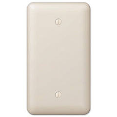 Devon Light Almond Steel - 1 Blank Wallplate