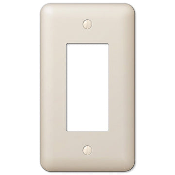 Devon Light Almond Steel - 1 Rocker Wallplate - Wallplate Warehouse 935RAL 070686401804 1 Rocker