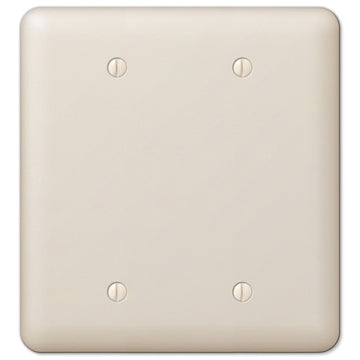Devon Light Almond Steel - 2 Blank Wallplate - Wallplate Warehouse 935BBAL 070686578544 2 Blank