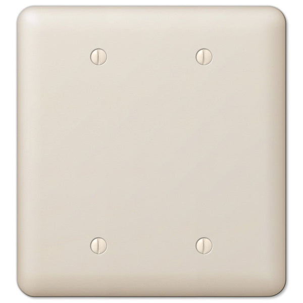 Devon Light Almond Steel - 2 Blank Wallplate - Wallplate Warehouse 935BBAL 070686578544 2 Blank
