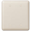 Devon Light Almond Steel - 2 Blank Wallplate - Wallplate Warehouse 935BBAL 070686578544 2 Blank