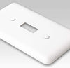 Devon White Steel - 2 Toggle / 1 Duplex Wallplate - Wallplate Warehouse 935TTDW 070686579909 2 Toggle / 1 Duplex