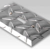 Diamond Plate Aluminum - 2 Toggle Wallplate - Wallplate Warehouse 955TT 070686555125 2 Toggle