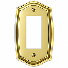 Sonoma Polished Brass Steel - 1 Rocker Wallplate