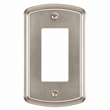 Irvine Brushed Nickel Steel - 1 Rocker Wallplate