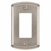 Irvine Brushed Nickel Steel - 1 Rocker Wallplate