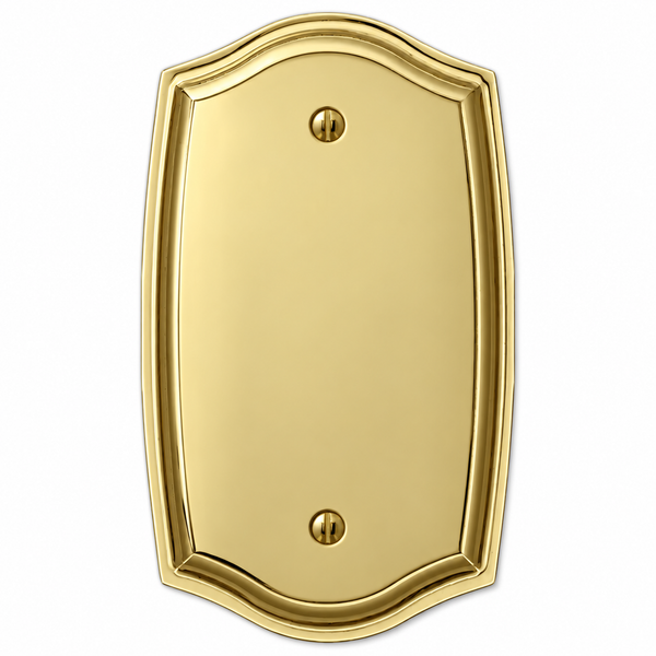 Sonoma Polished Brass Steel - 1 Blank Wallplate