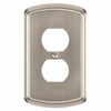 Irvine Brushed Nickel Steel - 1 Duplex Wallplate