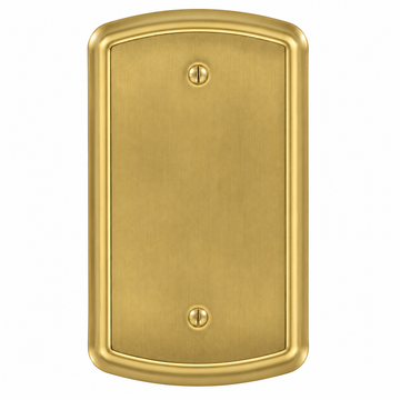 Irvine Brushed Gold Steel - 1 Blank Wallplate