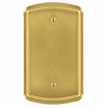 Irvine Brushed Gold Steel - 1 Blank Wallplate