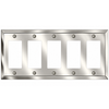 Century Polished Nickel Steel - 5 Rocker  Wallplate