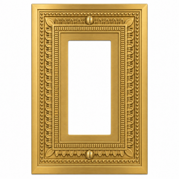 Filigree Border Satin Gold Cast - 1 Rocker Wallplate