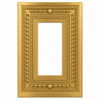Filigree Border Satin Gold Cast - 1 Rocker Wallplate
