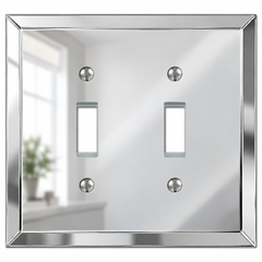 Mirror Acrylic - 2 Toggle Wallplate