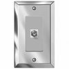 Century Polished Chrome Steel - 1 Cable Jack Wallplate