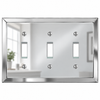 Mirror Acrylic - 3 Toggle Wallplate