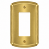 Irvine Brushed Gold Steel - 1 Rocker Wallplate