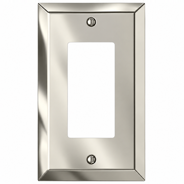 Century Polished Nickel Steel - 1 Rocker Wallplate