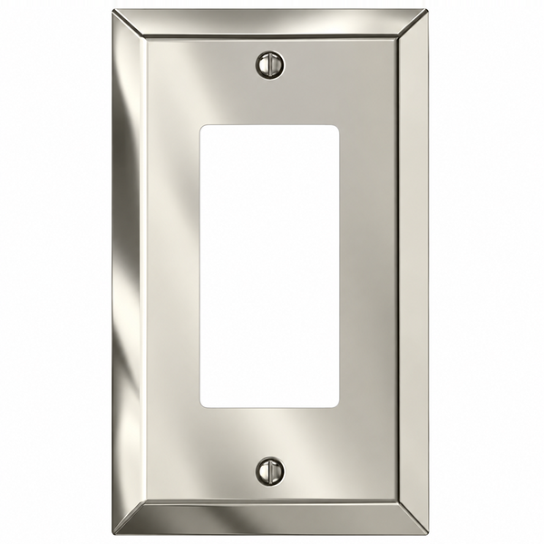 Century Polished Nickel Steel - 1 Rocker Wallplate