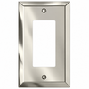 Century Polished Nickel Steel - 1 Rocker Wallplate