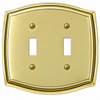 Sonoma Polished Brass Steel - 2 Toggle Wallplate