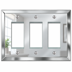 Mirror Acrylic - 3 Rocker Wallplate