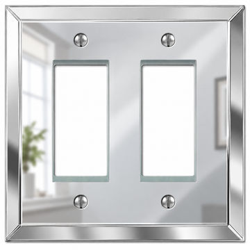 Mirror Acrylic - 2 Rocker Wallplate