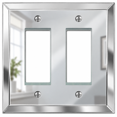 Mirror Acrylic - 2 Rocker Wallplate