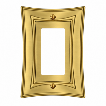 Modern Biba Satin Gold Cast - 1 Rocker Wallplate