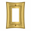 Modern Biba Satin Gold Cast - 1 Rocker Wallplate