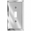 Century Polished Chrome Steel - 1 Toggle Wallplate