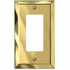 Century Polished Brass Steel - 1 Rocker Wallplate