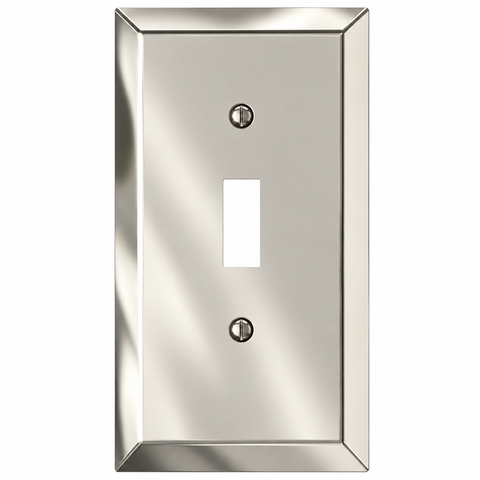 Century Polished Nickel Steel - 1 Toggle Wallplate