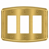 Irvine Brushed Gold Steel - 3 Rocker Wallplate