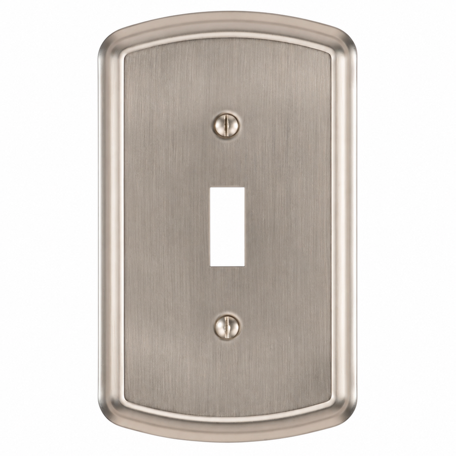 Irvine Brushed Nickel Steel - 1 Toggle Wallplate
