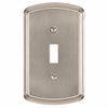 Irvine Brushed Nickel Steel - 1 Toggle Wallplate