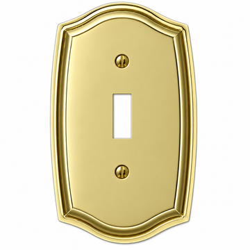 Sonoma Polished Brass Steel - 1 Toggle Wallplate