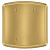 Irvine Brushed Gold Steel - 2 Blank Wallplate