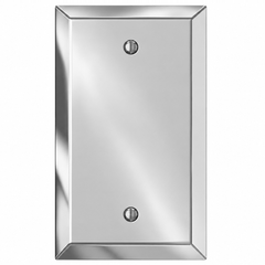 Century Polished Chrome Steel - 1 Blank Wallplate