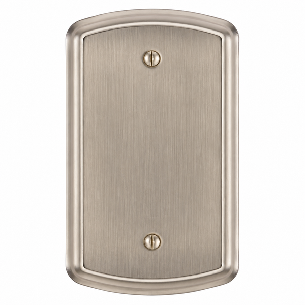Irvine Brushed Nickel Steel - 1 Blank Wallplate
