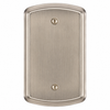 Irvine Brushed Nickel Steel - 1 Blank Wallplate