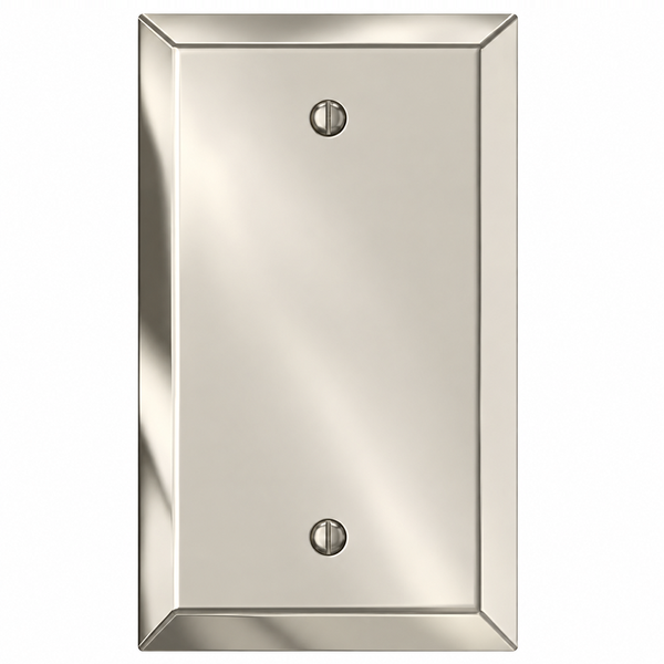 Century Polished Nickel Steel - 1 Blank Wallplate