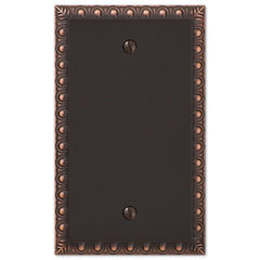 Egg & Dart Aged Bronze Cast - 1 Blank Wallplate