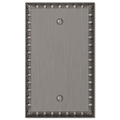 Egg & Dart Antique Nickel Cast - 1 Blank Wallplate