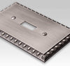 Egg & Dart Antique Nickel Cast - 1 Phone Jack Wallplate - Wallplate Warehouse 90PHAN 070686581681 Phone Jacks